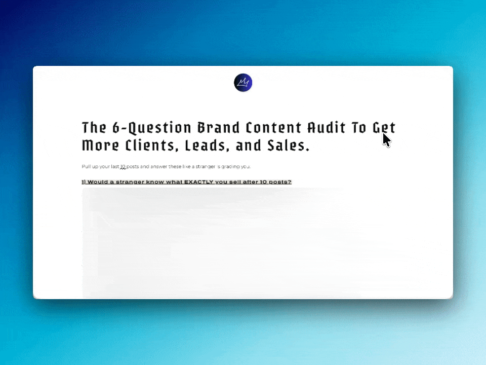 6-Part Brand Content Audit