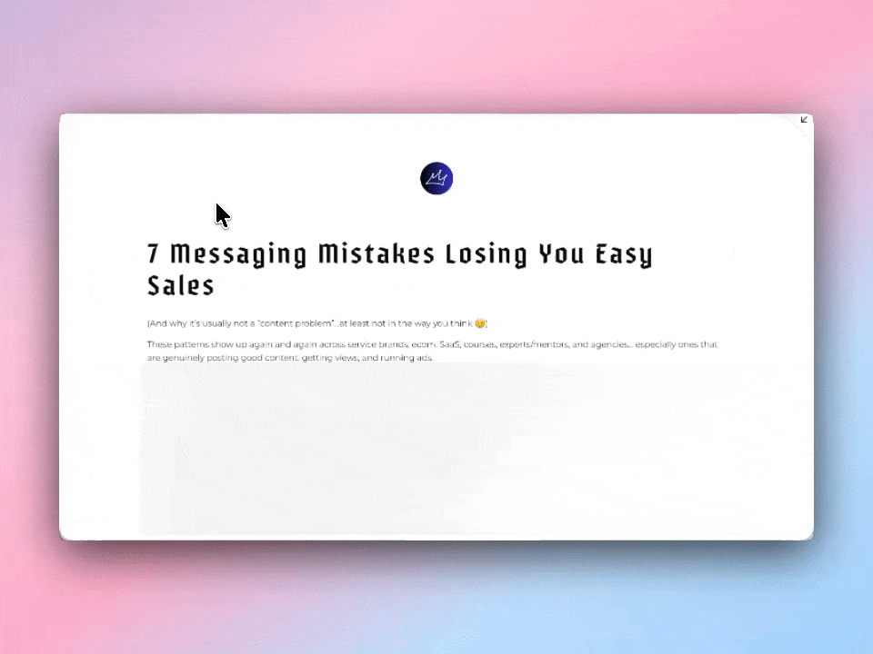 7 Messaging Mistakes Guide